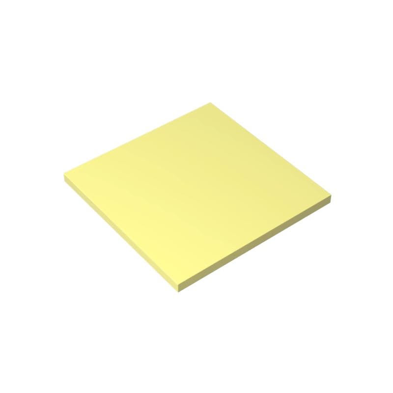 10202 Foundation Plate Tile 6x6 with Bottom Tubes 10 Pieces GDS-1116 Compatible with Lego Building Blocks Color:Bright Light Yellow
