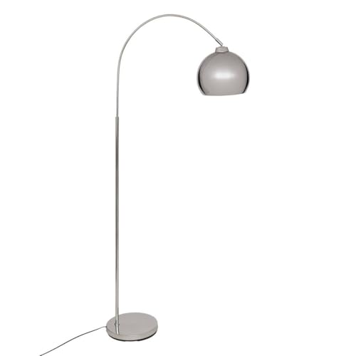 Atmosphera - Lampadaire arc secteur floris argent h177cm