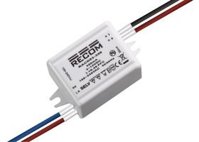 RECOM POWERInc. RACD03-350 POWER SUPPLY; AC; LED DRIVER; REMOTE; 3W; 3-12VDC; INPUT 90-264VAC