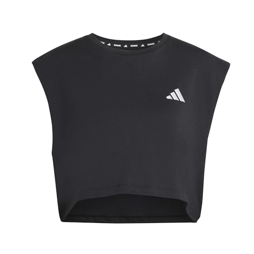 adidas Damen adi365 Running Essentials Crop T-Shirt, Black, M