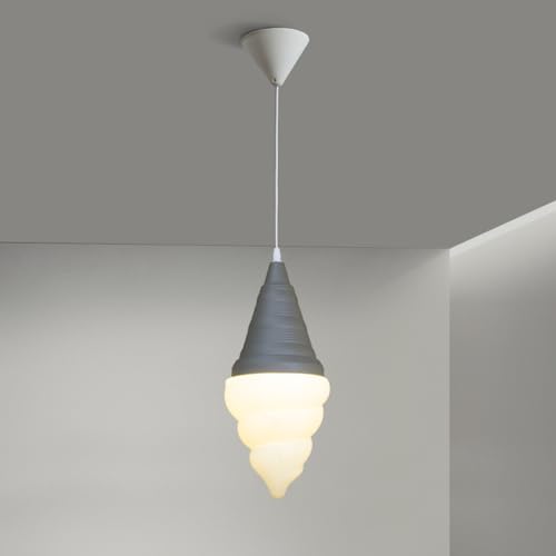 Image of Ice Cream Chandelier Spiral Cone Decorative Pendant Light Fixture, DIY Hanging Lighting Fixtures for Kitchens, Dining Rooms and More