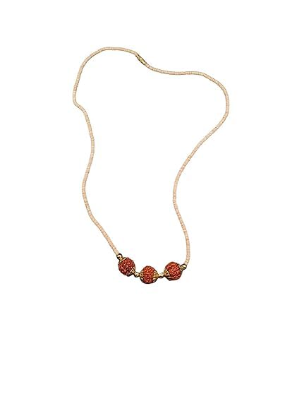 Tulsi Mala with 5 Mukhi Rudraksha for Men and Women | Small Neck Size Spiritual Japa Mala for Meditation, Prayer, Pooja | Natural Tulsi Wood Beads with Original Rudraksha – Unisex Wearable Mala-image-5