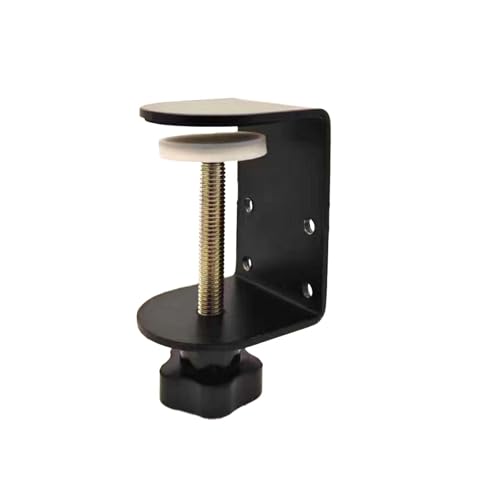 Image of Small C Clamps 2 Inch with 4 Small Holes in the Back, 1-Pack Adjustable Desk C-Clamp for Range 0.39 inch~2 inch, Versatile Clamp for Brake, Parts Assembly, Fastening, Welding, Woodwork, Metal Work
