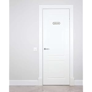 AuldHome Design Cast Iron Garage/Utility Signs (Set of 2); Black and White Rustic Room Signs AuldHome Design Cast Iron GarageUtility Signs Set of 2 Black and White Rustic Room Signs