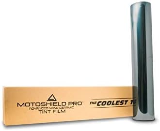 MotoShield Pro - Tinte de cerámica de alta calidad, 0.05 mm de grosor, para ventana de automóvil, con 99 % de reducción de calor por infrarrojos,
