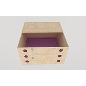 Houten Whelping Scheenbox voor katten met beveiligde toegangsdeur en gaten, opvouwbare deur bovenop, geboortebed, wattenbox, kittens box
