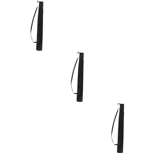 ifundom 3pcs Baseball Bat Storage Bag Cover Baseball Bat Bag Large Foam Baseball Backpack Adult Bags Carrying Strap Bat Sports Carrier Holder Ball Bag Pouch Small Oxford Cloth Black