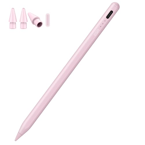 Image of ESR Pencil (1st Generation) for iPad 2018-2026, Tilt Sensitivity, Palm Rejection, Compatible with iPad 11th(A16) /10th Generation,Air 11 inch /13 inch, Pro 11 inch /12.9 inch /13 inch,Mini 6 /5, Pink