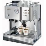 QuickMill - Steel Model 03035 S Brass Espressomaschine,Neue Ausführung aus gebürstetem Edelstahl
