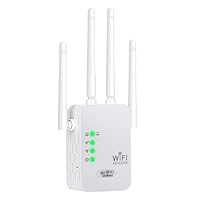 1200Mbps Repeteur WiFi Puissant sans Fil,Amplificateur WiFi de avec 4 Antennes Couvrant Une Superficie de 10000 sq.ft,2 Ports LAN,Répéteur WiFi/Routeur/AP pour la Maison et Le Bureau (1200M)