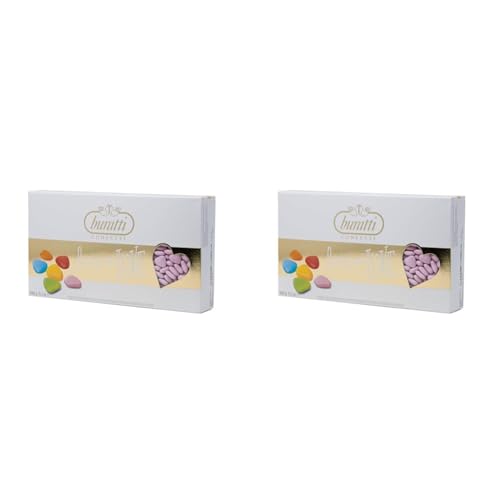 Buratti Confetti Dragées au Chocolat Curiandoli Rose 1 kg (Lot de 2)