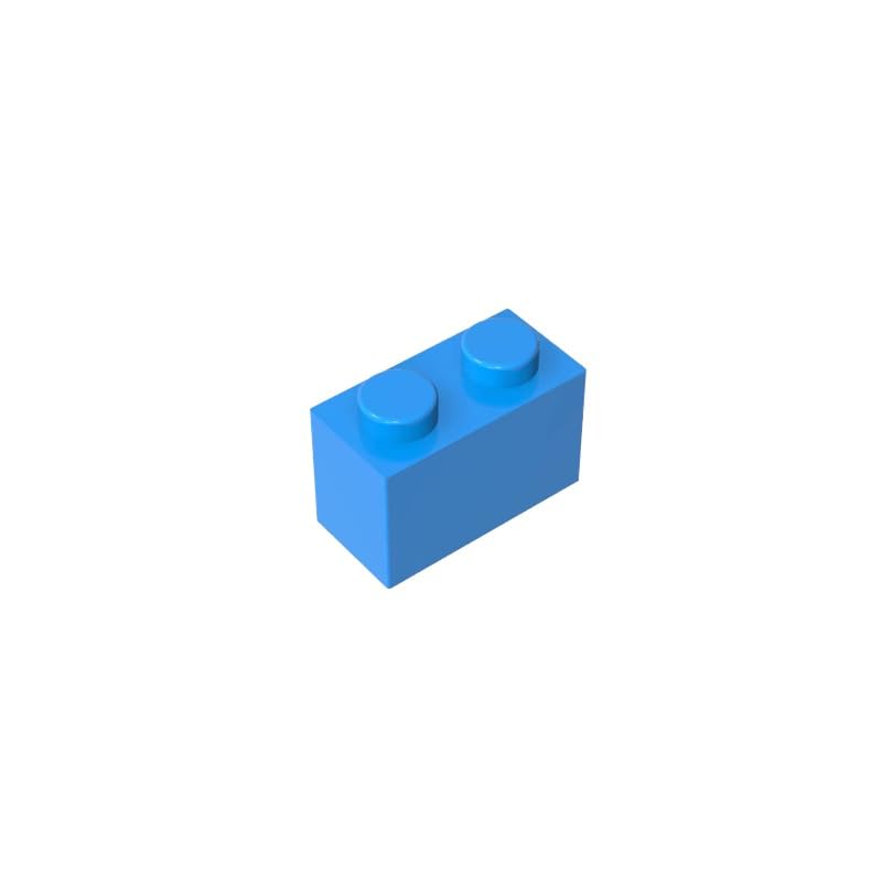 3065 bricks Brick 1x2 Without Bottom Tube 50 Pieces GDS-1545 Compatible with Lego Building Blocks Color:Dark Azure โ image 1
