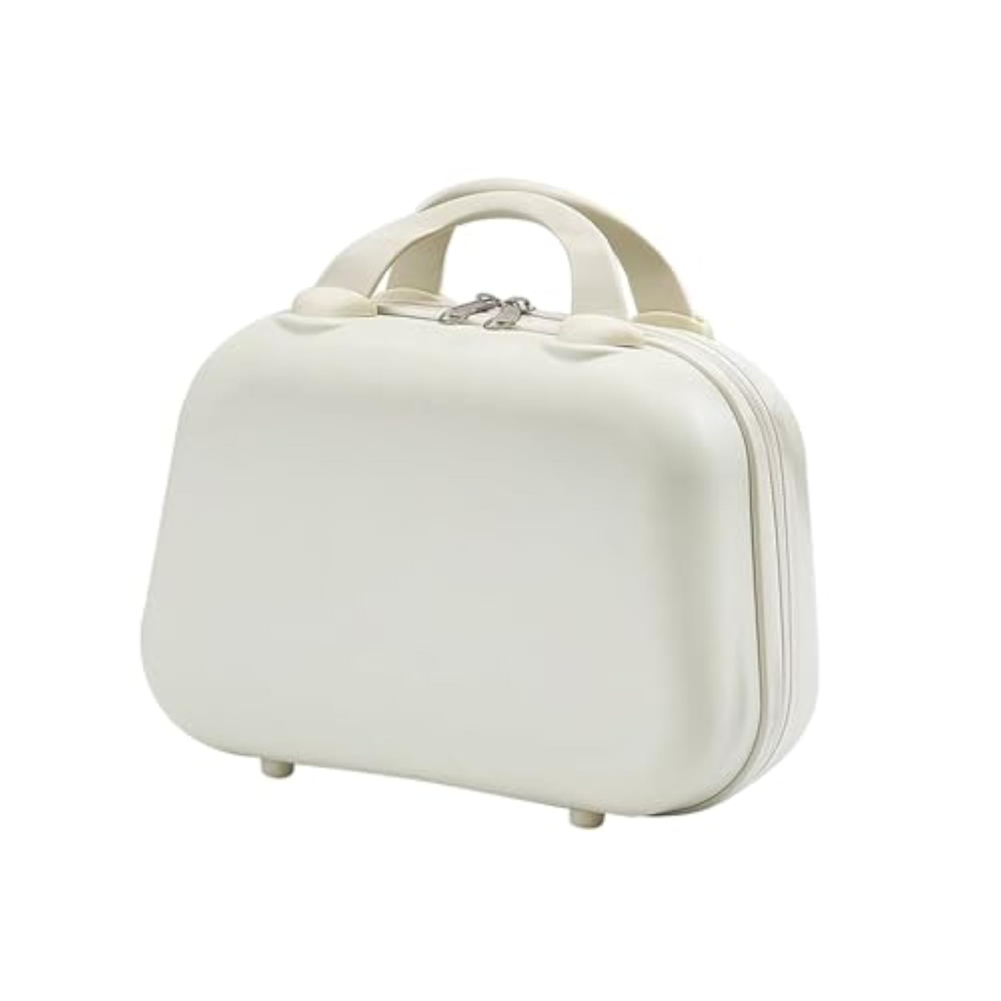 Makeup Tote Bag, Practical Travel Makeup Bag for Toiletries, White