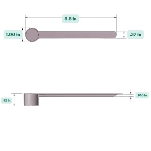 Image of 4 mL (3 /4 Teaspoon) Long Handle Plastic Measuring Spoon for Coffee, Protein Powder, Pet Food, Spices, Grains, Dry Goods - Food-Grade BPA-Free (Pack of 25)