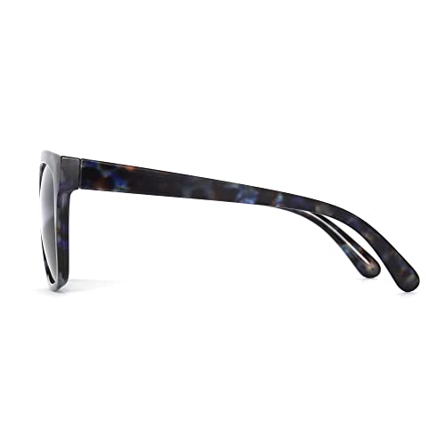 Foster Grant womens Addison Polarized for Digital Sunglasses Sunglasses, Blue Multi Tortoise, 53mm US4