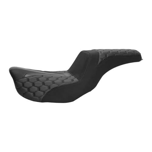 Asiento de pasajero para motocicleta Dyna con acabado resistente 2006-2017 3
