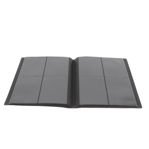 Image of Ciieeo Sports Card Binder Album with Elastic Strap 160 Capacity Card Holder for Collectible Gaming and Sports Cards Storage Portable Black Organizer