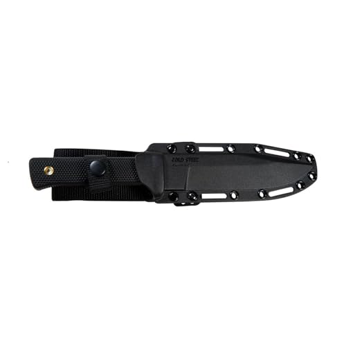 Image of COLD STEEL SRK 6 inch SK-5 Clip Point Razor-Sharp Blade 4.75 inch Durable Kray-Ex Handle Tactical Fixed Blade Knife w /Secure-Ex Sheath