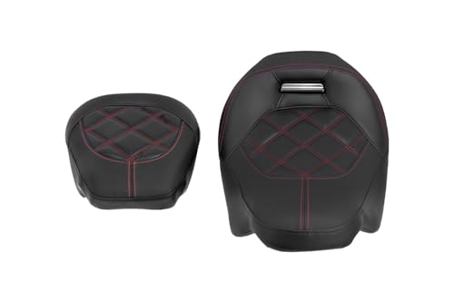 Asiento de cuero Touring con acabados premium para Road King 2009-2023
