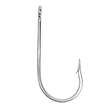 5 x Edelstahl-Angelhaken Hai, großes Wildfisch, Jigköderhaken, Widerhaken, Thunfisch, Angelhaken für Outdoor-Angeln, Unterhaltung (2)