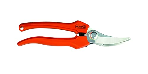 Altuna - Tijeras de Podar Pequeñas - Hoja Curva de Acero Inoxidable - Podar de Mano - Hoja Curva - Jardinería y Vendimia - Pequeñas y Precisas
