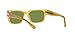 Persol Unisex PO3315S Rectangular Sunglasses, Miele/Green, 55 mm