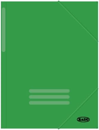 Folder Cardboard Folio Flaps Green