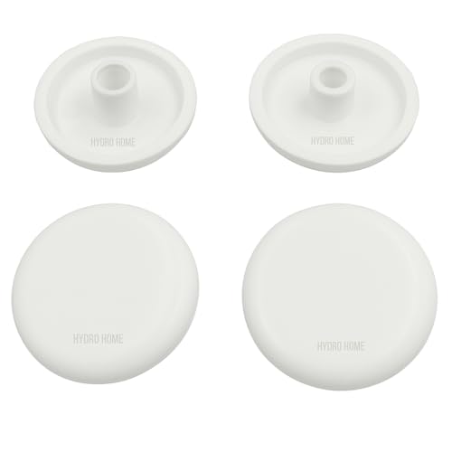 Kit 4 pezzi paracolpi par015 tondi bianchi in plastica per copriwater sedile wc by hydro home