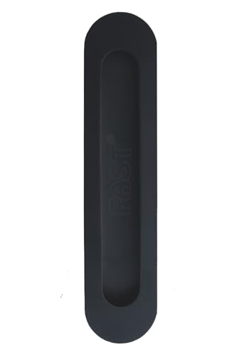 Image of FAST CSH03 Stainless Steel Black Architechral Cabinet Concealed Sliding Door Handle for Wardrobe & Cupboard Doors. (8 INCH)