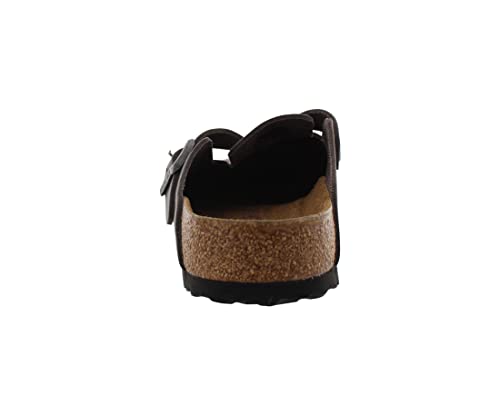 Image of BIRKENSTOCK Boston Boston Women's Shoe Antistatic Natural Leather Black Size 8 - Narrow Footbed
