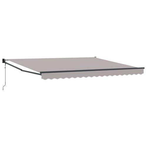 vidaXL Toldo Retráctil Automático Gris Claro 400x300 cm, Tela de reemplazo para toldo Estructura de 4x3 m Gris Claro