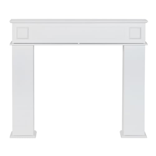 IDMarket - Console Manteau de cheminée décorative avec rangements