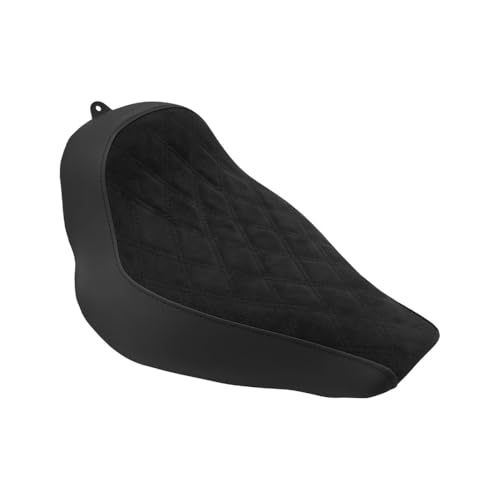 Asiento individual para motocicleta Softail Slim cojín conductor negro bajo perfil