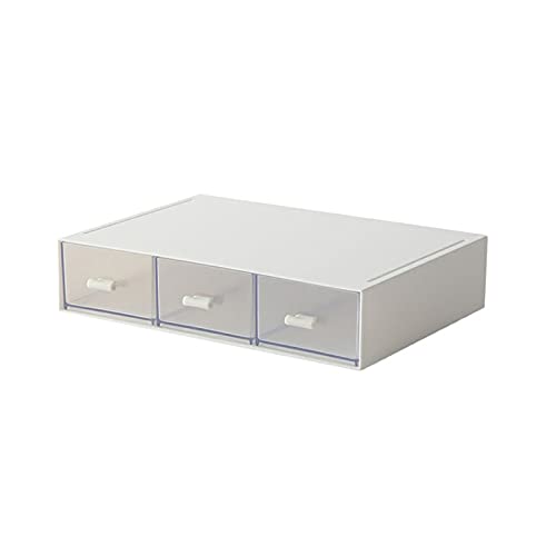 Organizzatore di trucco Tre cassetti Tipo Desting Scatola di Storage Box Scatola for la cura della pelle Cosmetica Prodotto Prodotto Stoccaggio del rossetto Deposito dei monili del rossetto Finitura d