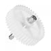 sourcing map Plastic Gear - Set di 44 denti, diametro 3,15 cm, per tritacarne da cucina, colore: bianco