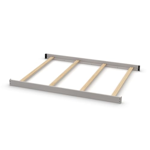 Image of Full-Size Conversion Kit Bed Rails for Munire & Echelon Convertible Cribs - Solid Wood Rail - Toddler and Adult Bed Rail for Full-Size Beds - Essential Nursery & Baby Furniture (Ash Grey)