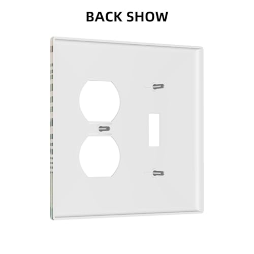 Placa de interruptor dúplex floral que oculta imperfecciones de la pared 5
