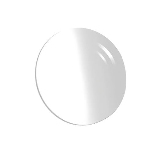 Enwye 2 Pcs 50mm Diameter Acrylic Magnifying Glass Replacement Lens 3X Standard Magnifying Power Easy Installation for Elderly People Reading Newspapers