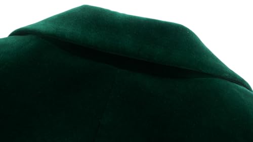 R.Vivimos Velvet Blazers for Women 2025 Fall Winter Casual Long Sleeve Front Button Warm Jackets Coat with Pockets4