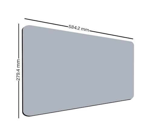 Image of ON TREND Premium Extended Mouse Pad, Large Premium Desk Mat Anti Skid Rubber Base for Desktop Laptop PC Office Gaming (Size- 23 X 11 x 0.12 Inch) (Light Grey)