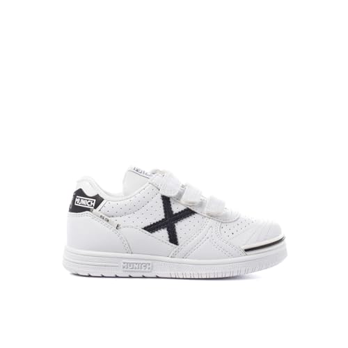 Munich Unisex niños G 3 Kid VCO Profit, Zapatillas de Deporte, Blanco Negro, 28 EU