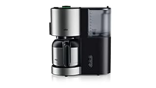 Braun KF5105BK Macchina per il caffè americano con filtro, AromaSelect, 10 tazze, 1000 Watt, nero, acciaio inox