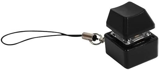 1Pc Black Keyboard Keychain Light Up 7 Modes LED Light Toys Stress Relief Gifts,Stress Relief Artifact to Pass The Time to Class Fidget Toys and Office Boring Vent Novelty Squeeze Toys