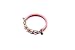 Original Murano Glass Bracelet Handmade In Italy Memory Wire Lampwork Beads Cuff Rose