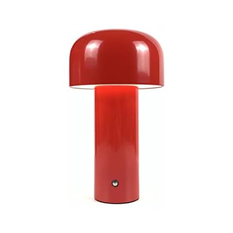 QIUQIAN Mushroom Table Lamp Portable Wireless Charging Touch Table Lamp Simple Desktop Decoration Bedroom Night Light USB Charging Cover