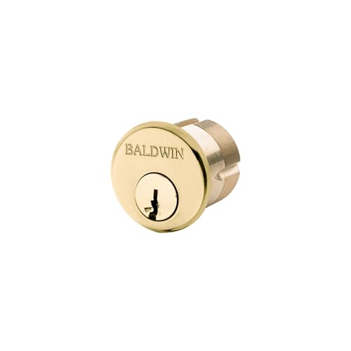 Baldwin 8322.003 zamek wpuszczany cylinder srednica 1-1/8", dozywotnia mosiadz