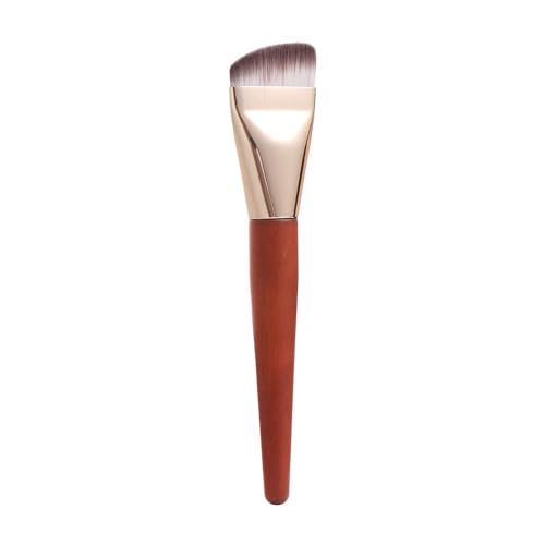 ZAQ Large Flat Powder Brush: Perfect Brush For Blending Liquid, Cream and Flawless Powder, Buffing, Blending, Concealer, Vegan Makeup Tool With Cruelty-Free Bristles, Black