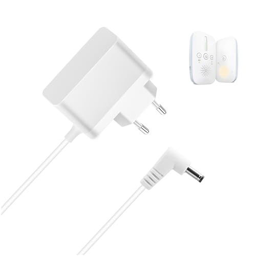 Bouge Ladekabel Kompatibel mit Philips Avent Babyphone SCD503/26, SCD501/00, SCD713/26, SCD600, SCD560 DECT Babyphone 6V Ladegerät Netzteil (Weiß)