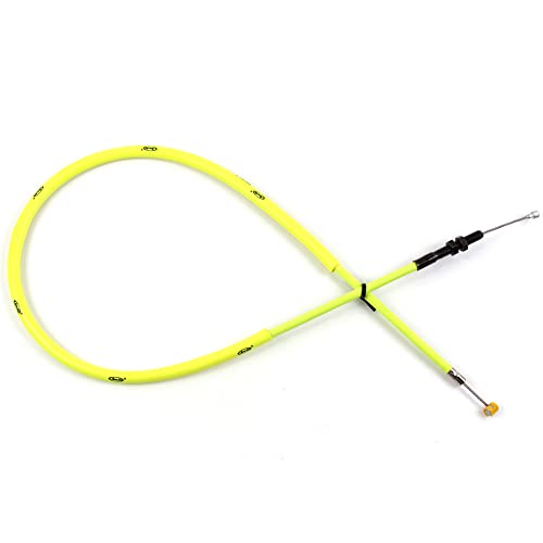 Konerstone Kupplungszug für MT-07 FZ-07 2014 2015 2016 Edelstahl Drahtleitung und Gummi Motorradzubehör MT07 FZ07 MT FZ 07 Gelb