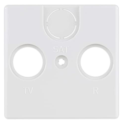 Preisvergleich Produktbild REV 0236630106 Quadro, Abdeckung Antennendose (TV / RF), weiss